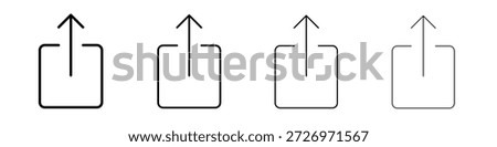 Share icon in modern stroke line style. Vector 10 eps