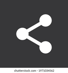 share icon on grey background