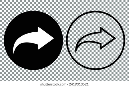 share icon on transparent background