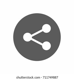 Share Icon on white background vector illustration