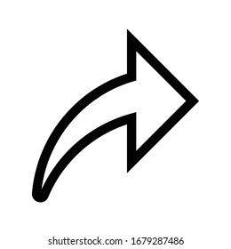 ilustración vectorial aislada de esquema de icono compartido