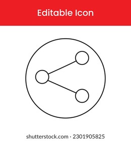 Symbol teilen, Umrisssymbol teilen, Vektorsymbol teilen