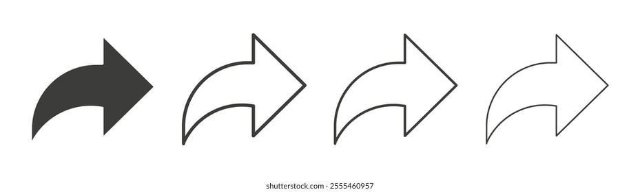 Share icon pack. vector illustration