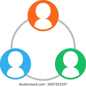Share icon of a person