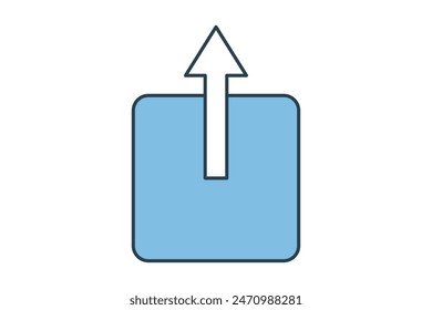 share icon. icon related to edit tool. suitable for web site, app, user interfaces, printable etc. flat line icon style. simple vector design editable