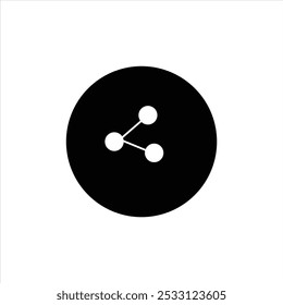 Freigabesymbol, Antwortweiterleitungssymbol, Nachrichtensymbol senden Verbindungssymbol, Symbol für Netzwerkfreigabe, Vektor, Abbildung. eps