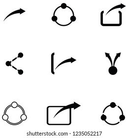share icon set