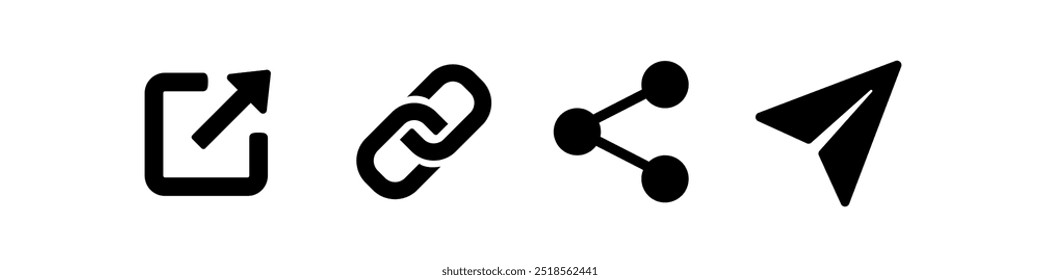Share icon. Share icon set.