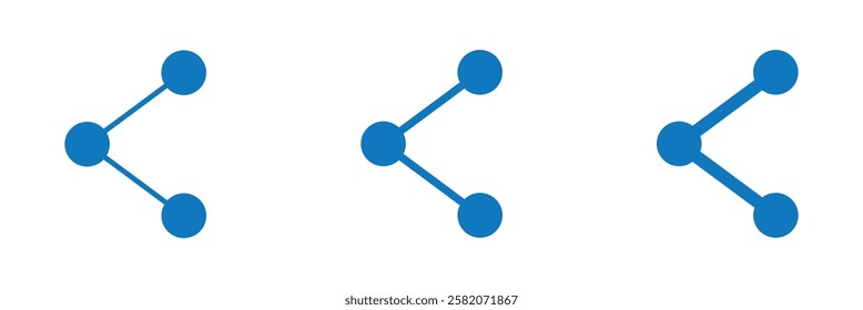 share icon set. Share arrow, link, connection icon. Vector EPS 10