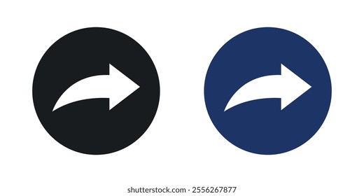 Share icon set in black and colored versions.