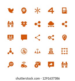 share icon set. Collection of 25 filled share icons included Communication, Share, Favorite, Connection, Favorites, Allocation, Commentator, Ngo, Periscope, Comment, Reading mode