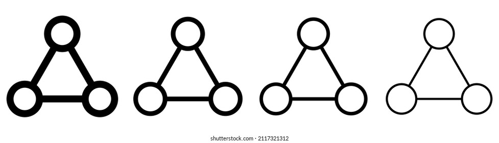 Share icon set. Connection symbol. Symbol for your website design, logo, app, UI. Vector illustration, EPS10