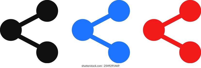 share icon set. Connection symbol. Connect, data sharing. link symbol. Sharing sign
