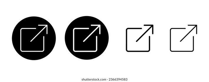 Ilustración del conjunto de iconos de Share. Símbolo y signo de uso compartido