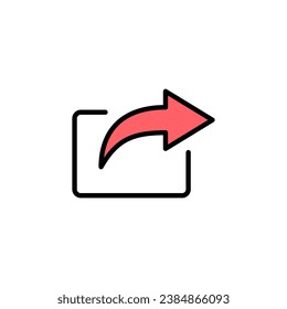 Share icon set illustration. Sharing sign and symbol