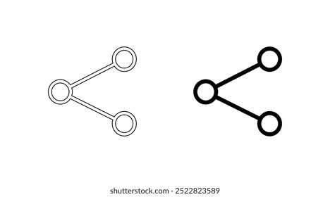 Share icon set. Sharing button icons.