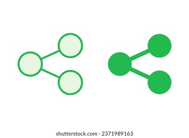 Share icon set. Sharing vector icon
