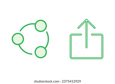 Share icon set. Sharing vector icon
