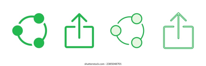 Share icon set. Sharing vector icon