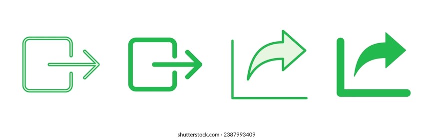Share icon set. Sharing vector icon