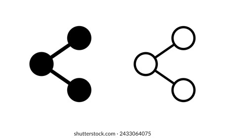 Share icon set. Sharing vector icon