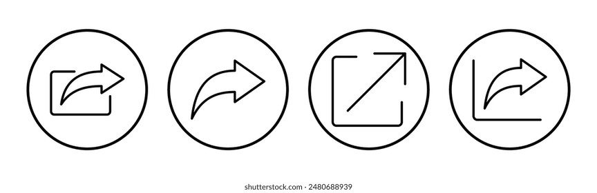 Share icon set. Sharing vector icon