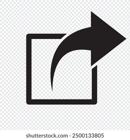 Share icon set. Sharing vector icon. share arrow icon reply send forward icons button. Like, comment, share and save icons. Social media flat icon. Vector EPS 10.