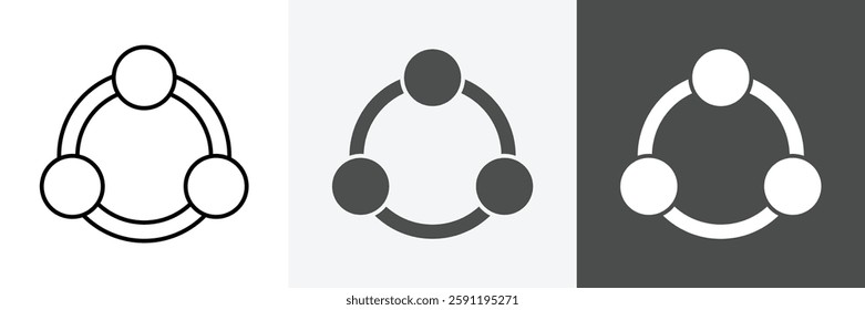 Share icon set vector art