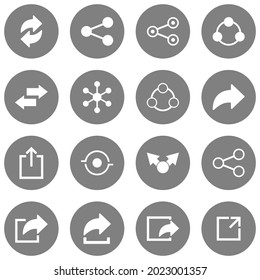 share icon set vector sign symbol