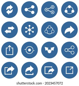 share icon set vector sign symbol