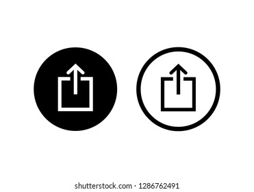 Share icon Set vector symbol