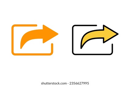 Share icon set for web and mobile app. Sharing sign and symbol