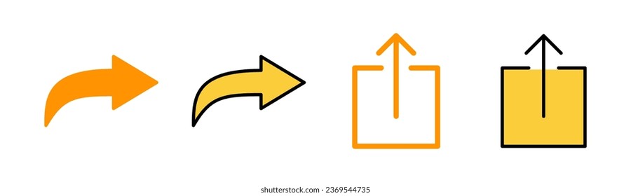 Share icon set for web and mobile app. Sharing sign and symbol