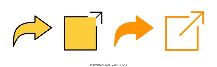Share icon set for web and mobile app. Sharing sign and symbol