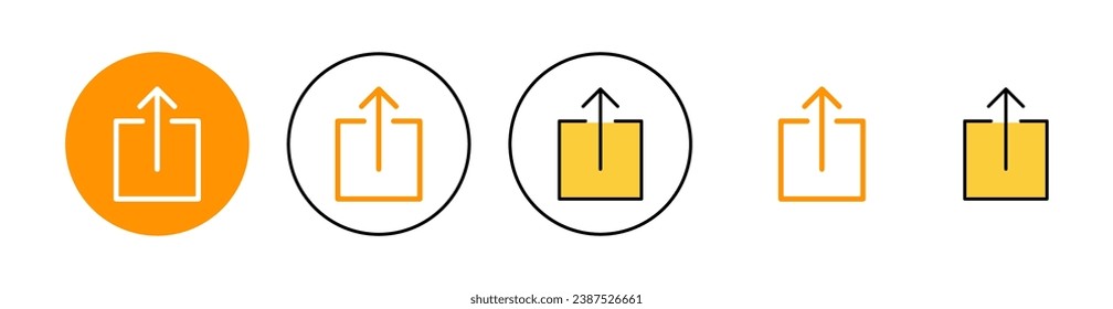 Share icon set for web and mobile app. Sharing sign and symbol