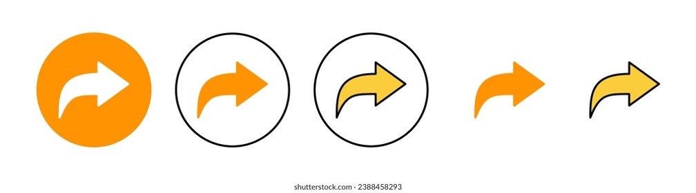 Share icon set for web and mobile app. Sharing sign and symbol
