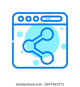 Share Icon In Shape Vector Illustration