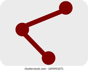 Compartir símbolo de signo de icono para Web y aplicación