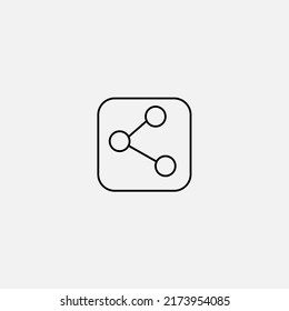 Symbolzeichen, Vektorgrafik, Symbol, Logo-Illustration für Web und Mobile teilen