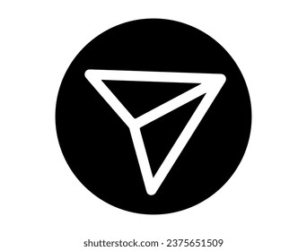 Share icon silhouette vector art white background
