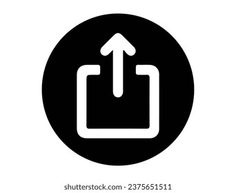 Share icon silhouette vector art white background