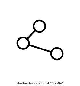 Share icon in simple design. connect sign design