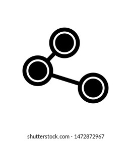 Share icon in simple design. connect sign design