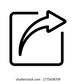 Share icon in simple design. Share sign and symbol vector design. Vector illustration.