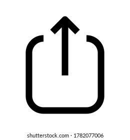Compartir icono en un diseño sencillo. Compartir el diseño del vector de signo y símbolo. Ilustración vectorial.