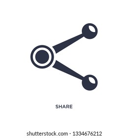 share icon. Simple element illustration from user interface concept. share editable symbol design on white background. Can be use for web and mobile.