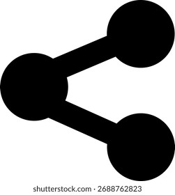 Share Icon, simple line vector for UI UX design. Symbol for website and mobile app interface and navigation button