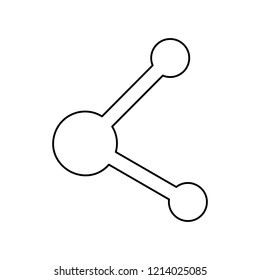 share icon. Simple outline vector of web, minimalistic set for UI and UX, website or mobile application