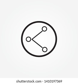 share icon. Social media sharing icon vector illustration 