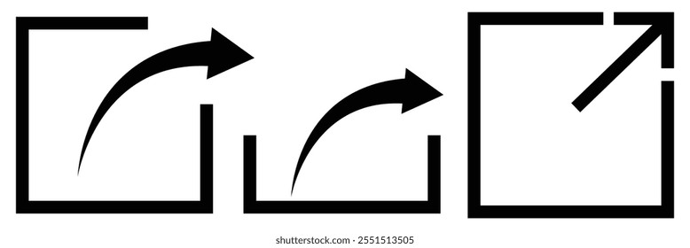 share icon . Social media sign symbol for web ui design
. Vector illustration on white background eps 10.